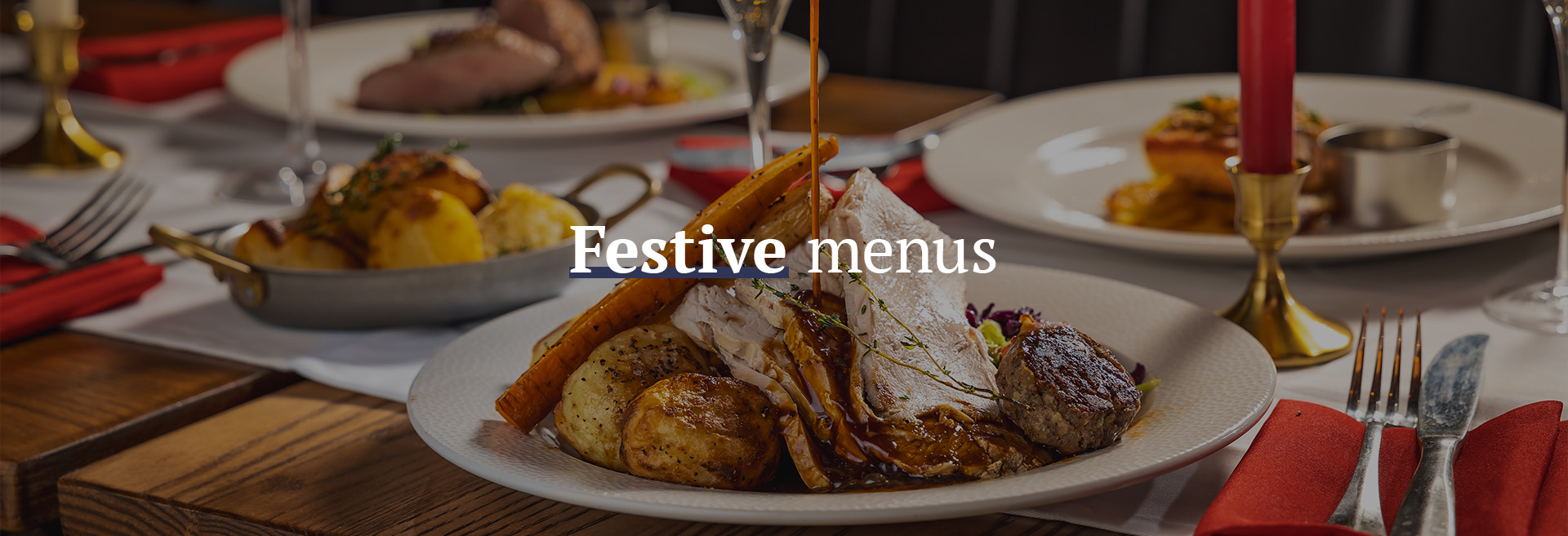 Christmas menu at The Green Man