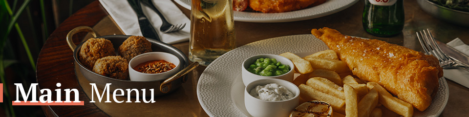 Main Menu at The Green Man
